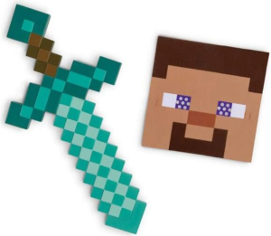 Minecraft – Zestaw Diamentowy miecz i maska – 156259