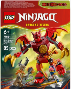 Klocki LEGO NINJAGO 71851 Smok mech Kaia Zestaw Bitewny