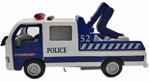 GOKI Metalowy Pojazd Ciężarówka Policyjna – światło + dźwięki – Biała 12315