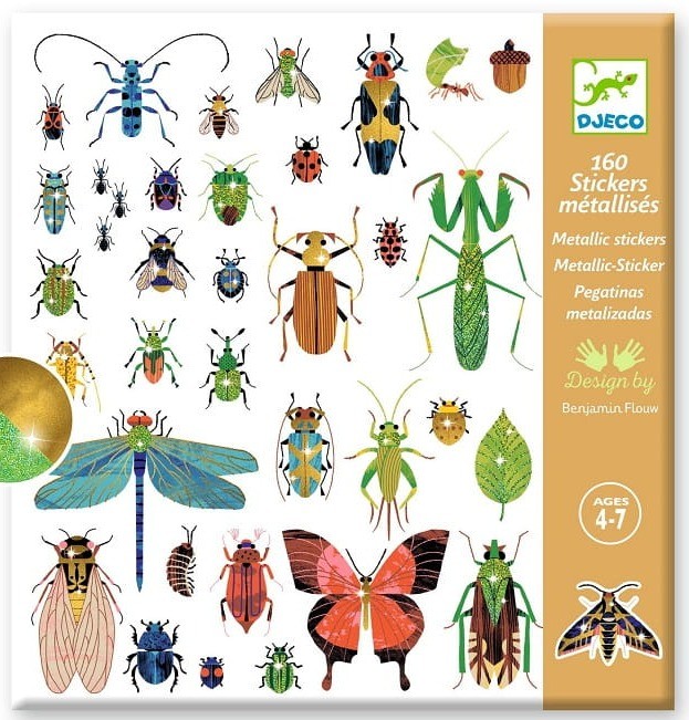 DJECO - Metaliczne naklejki MIKROKOSMOS 09282
