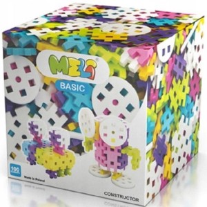 MELI Basic 50058 Klocki - Puzzle 100 elementów - dla dziewczynek
