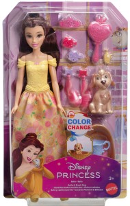 Disney Princess Lalka Bella i kąpiel pieska JFC42