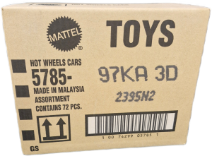 Hot Wheels - Resoraki Samochodziki Autka 72 sztuki Karton Niespodzianka Asortyment - 5785 97KA 3D Case 2026 A