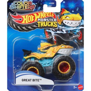 Hot Wheels – Monster Trucks – Zmieniający Kolor - Great Bite – HGX06  JHY95
