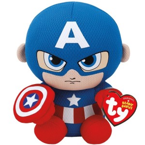 Ty - Maskotka 15 cm - Beanie Babies - Kapitan Ameryka 2011001
