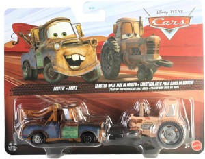 Cars Auta -  2pak Złomek i Traktor z oponą 1:55 - JKW71