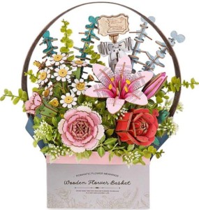 Robotime - Model 3D - Kosz z kwiatami TW03H
