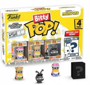 Funko Bitty Pop Minionki 4-pak Tourist Jerry, Tourist Dave, Kyle  - 76998