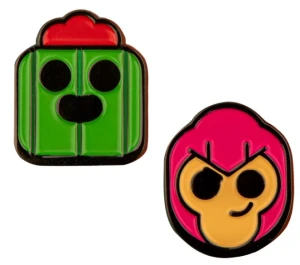 Brawl Stars - Przypinki Colt i Spike CR3230