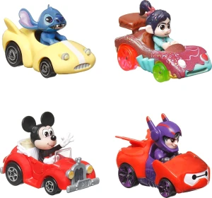 Hot Wheels - Racer Verse - Zestaw 4 pojazdów Disney HKD31