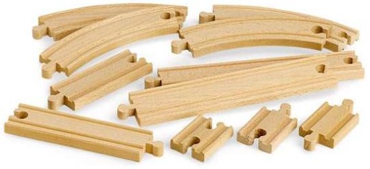 BRIO Zestaw 11 Torów Proste i Zakręty 33401