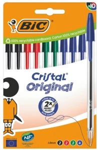 Bic - Zestaw długopisów Cristal Original 10 sztuk 4760