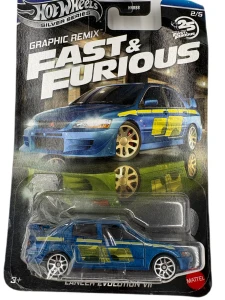 OUTLET Hot Wheels Graphic Remix Fast & Furious - Lancer Evolution VII - HNR88 JBY47
