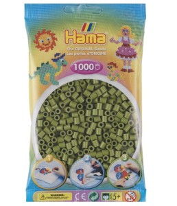 Koraliki Hama MIDI 1000 Koralików 207-84 Kolor Oliwkowy