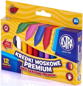 Astra - Kredki woskowe 12 kolorów - 0719