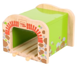 BigJigs - Tunel Podwójny do kolejek drewnianych BJT172