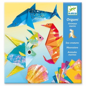 Djeco – Origami – metaliczne morskie zwierzęta – 08755