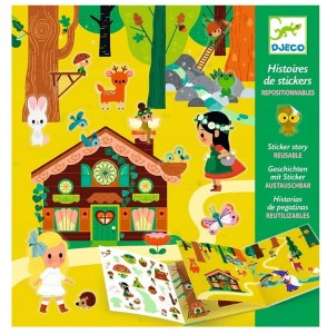 DJECO – Naklejki wielokrotnego użytku – Magiczny Las 08956
