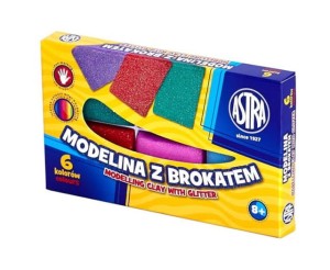 Astra – Modelina 6 kolorów – Brokatowa – 0162