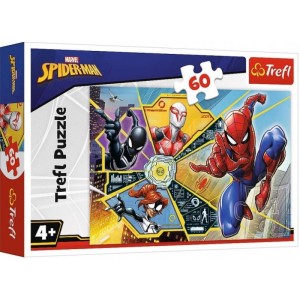 Trefl – Puzzle 60 elementów – W Sieci Spidermana – 17372
