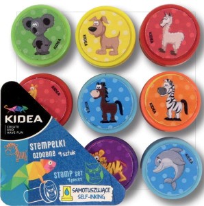 Kidea – Stempelki ozdobne zwierzątka – 9 sztuk – 1234