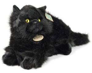 Rappa 220959 Maskotka Kot czarny leżący 30 cm