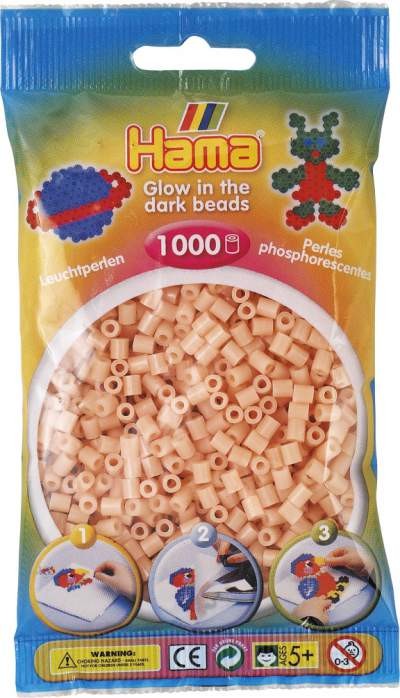 Koraliki Hama MIDI 1000 Koralików 207-56 Świecące w Ciemności Kolor Czerwony