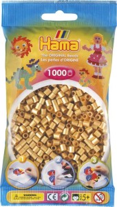 Koraliki Hama MIDI 1000 Koralików 207-61 Kolor Złoty