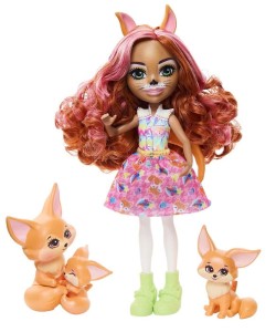 Enchantimals – Lalka Filigree Fox + liski HNT60