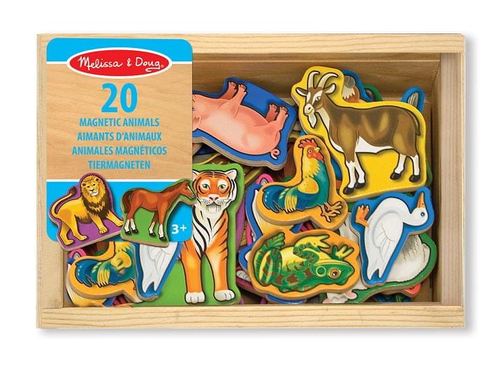 Melissa &amp;; Doug Drewniane Magnesy na Lodówkę ZWIERZĘTA 10475