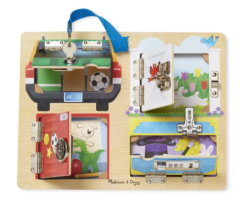 Melissa &amp;; Doug Tablica z 4 Zamkami Zatrzaskami 19540