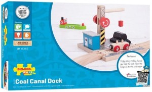 Kolejka drewniana Port do załadunku węgla BigJigs BJT257