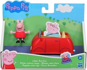 Świnka Peppa – Czerwony samochód + figurka Świnki Peppy F2212