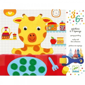 DJECO Zestaw artystyczny - Malowanie gąbką 09880