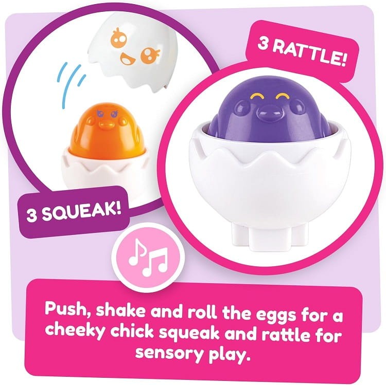 Tomy - Jajeczka z dźwiękami w opakowaniu 73560