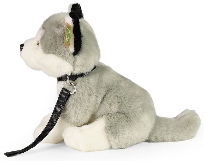 Rappa 231078 Maskotka Husky na smyczy 28 cm