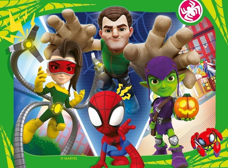 Ravensburger – Puzzle 4w1 – Spidey i super-kumple 1064
