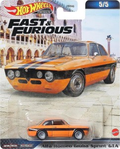 Hot Wheels – Car Culture - Fast & Furious - Alfa Romeo Giulia Sprint GTA HNW46 HKD29