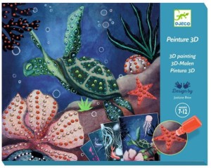 DJECO 08958 Zestaw malowanie 3D Głębia oceanu