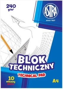 Astra – Blok techniczny A4 240 g - 2617
