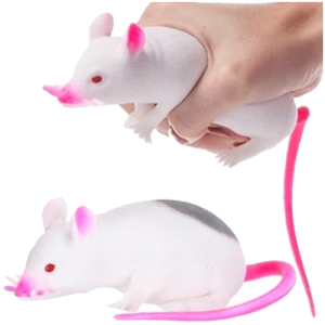 Gniotek squishy Gniotek szczur biały 12,5 cm - 65614 
