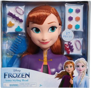 Disney  - Głowa do stylizacji - Frozen Anna 32811